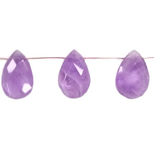 CAPE AMETHYST FACETED PEAR SD 16X25MM